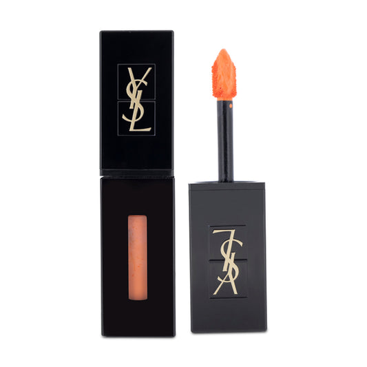 YSL Vernis Vinyl Cream Coral Liquid Lipstick Stain 408 Corail Neo-Pop