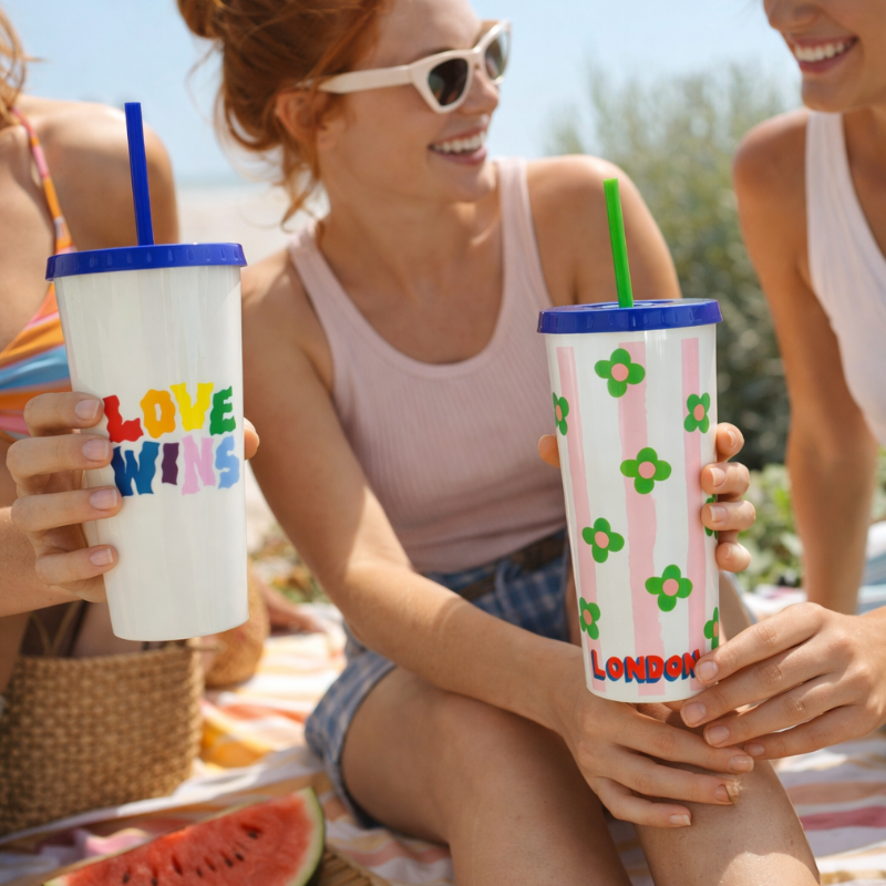 Eleanor Bowmer Manchester Love Wins Tumbler Cup Cream