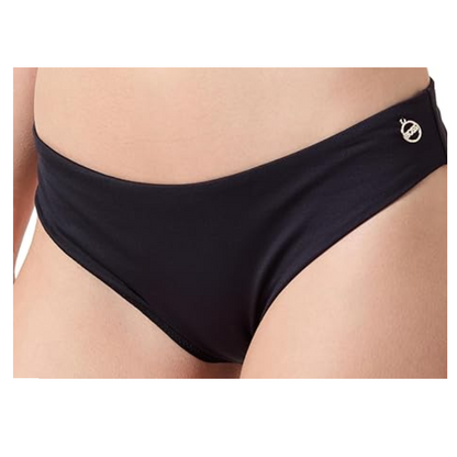 Hugo Boss Bella Brief Logo Charm Women's Bikini Briefs Black Swimwear