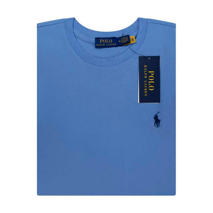 Ralph Lauren Polo Cotton Jersey Crewneck T-Shirt Blue Women's