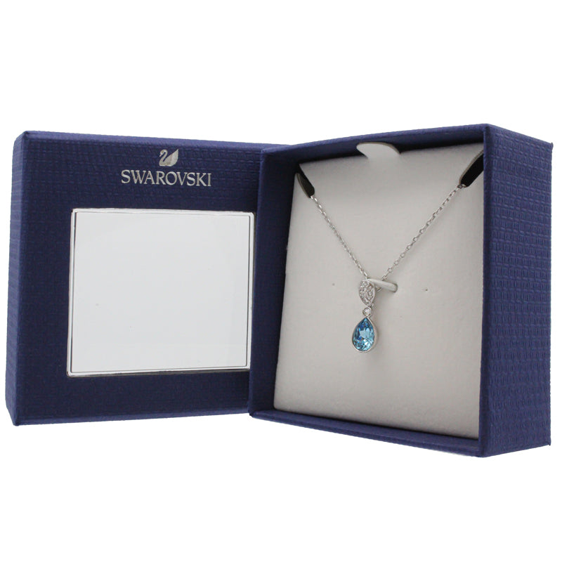 Swarovski Ocean Blue Silver Necklace 5465292