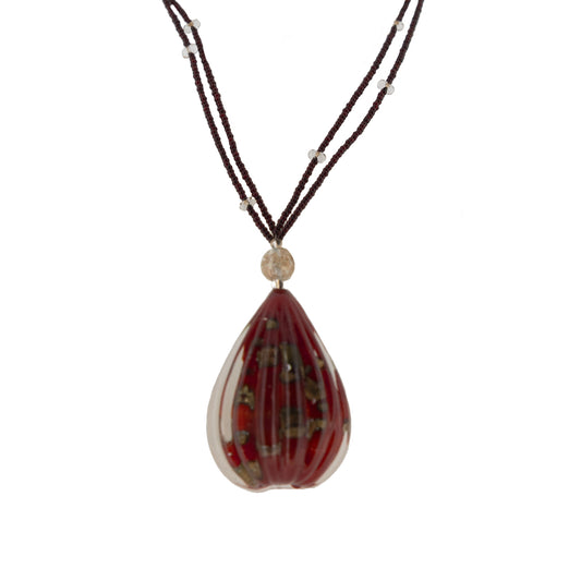 Antica Murrina Red Glass Sideral 3 Necklace CO672A11