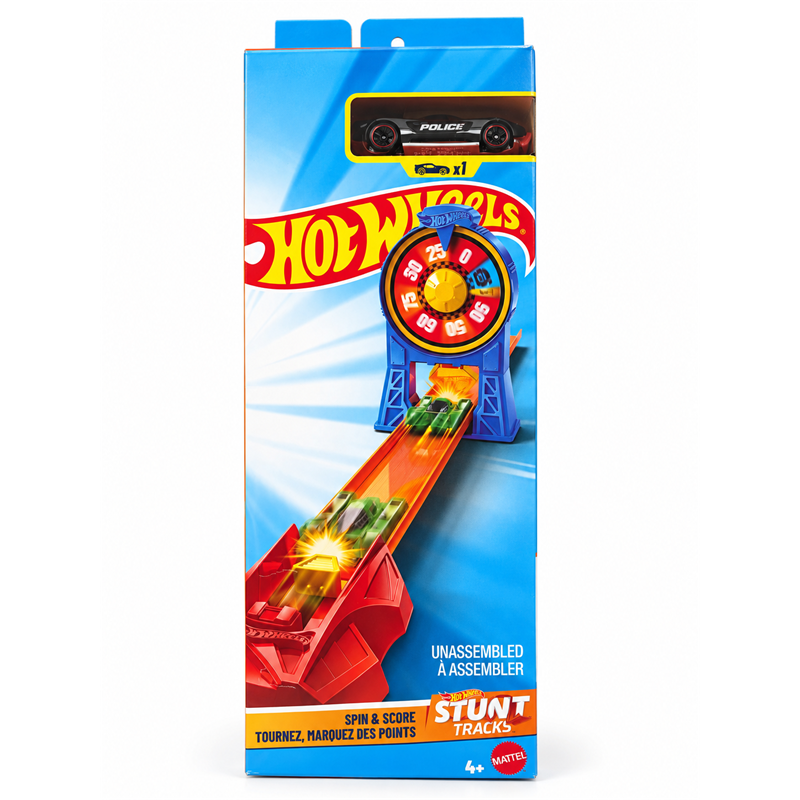 Mattel Hot Wheels Stunt Tracks Spin & Score