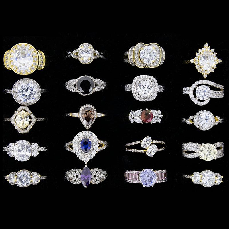 72pcs Ladies Ring Jewellery Job Lots Assorted - Wholesale