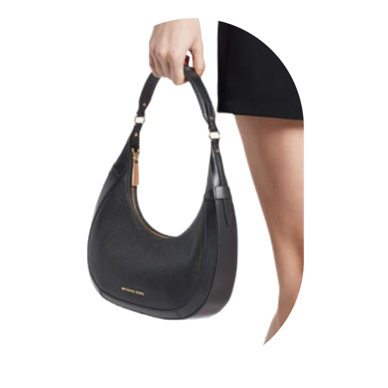 Michael Kors Preston Black Leather Handbag