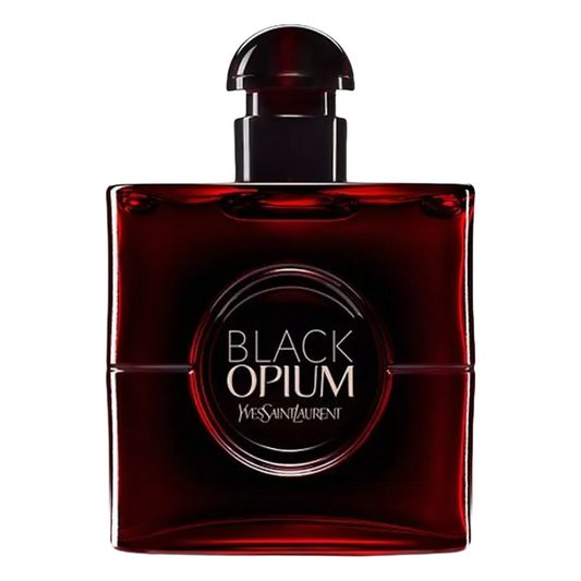 Yves Saint Laurent Black Opium 50ml Eau De Parfum Over Red