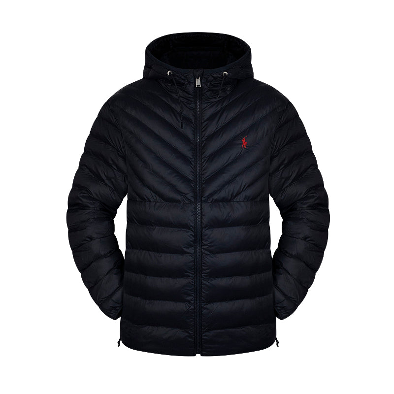 Ralph Lauren Polo Waterproof Terra Chevron Jacket Navy