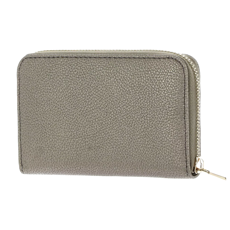 Guess Meridian Triangle Logo Medium Purse Wallet BG877840 Pewter Gold