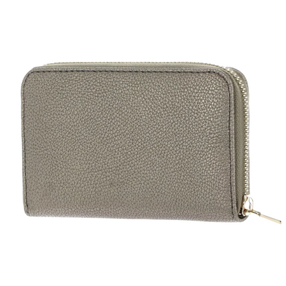 Guess Meridian Triangle Logo Medium Purse Wallet BG877840 Pewter Gold