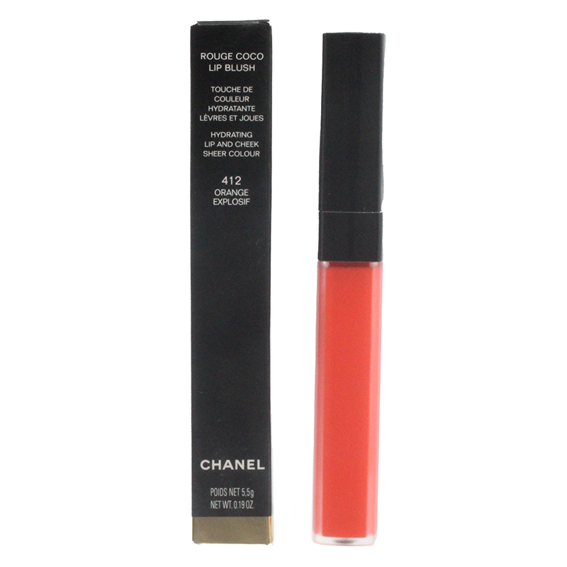 Chanel Rouge Coco Lip Blush Hydrating Lip & Cheek Sheer Colour 412 Orange Explosif