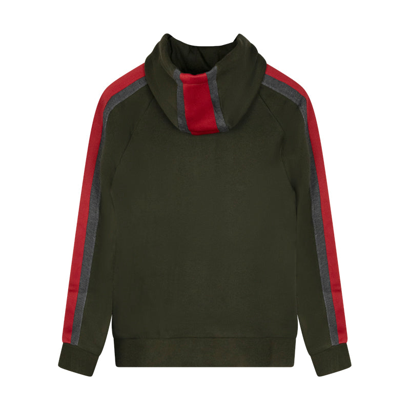 Armani Men's Green & Red Zipped Sweatshirt