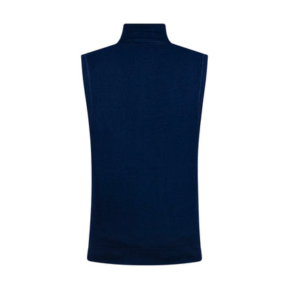 Ralph Lauren Polo Mesh-Knit Cotton Full-Zip Sweater Vest Navy Small