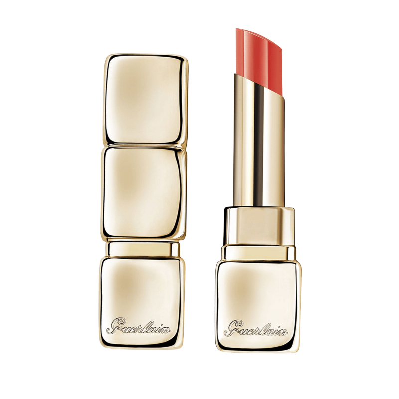 Guerlain KissKiss Plumping Shine Floral Care Lipstick 319 Peach Kiss