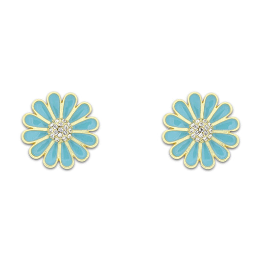 Khloelle LIght Blue Daisy Earings LC0070863