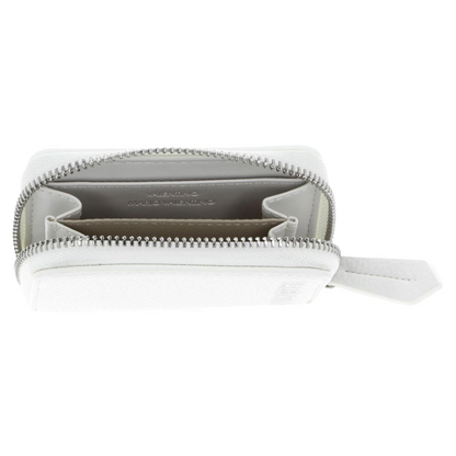 Mario Valentino Soho Zip Around Small White Purse Women's