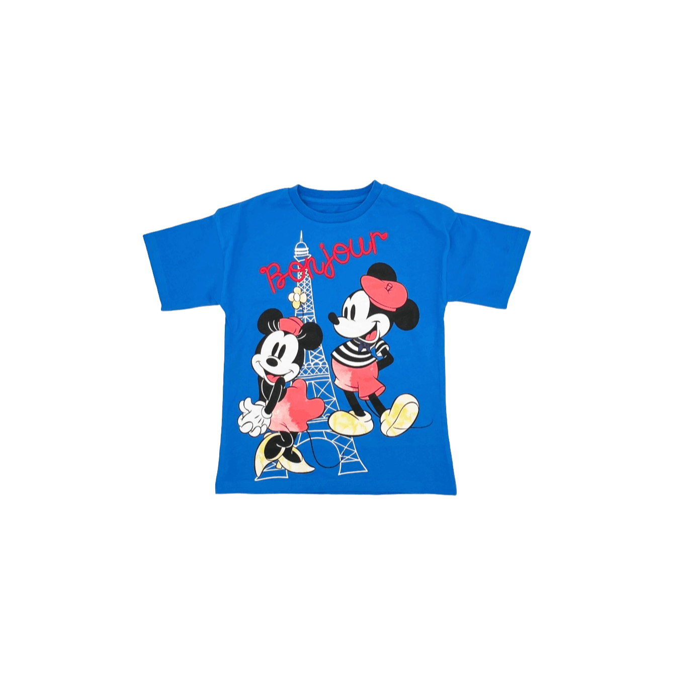 Disney Mickey & Minnie Bonjour T-Shirt Blue Kids 