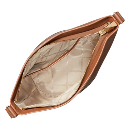 Michael Kors Townsend Large Leather Bucket Messenger Bag Brown