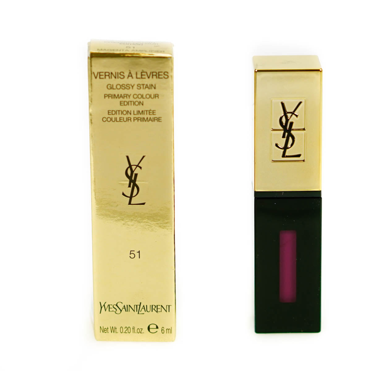 Yves Saint Laurent Rouge Vernis A Levres Glossy Stain 51 Magenta Amplifier