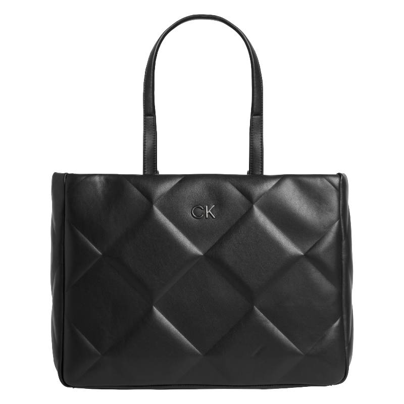 Calvin Klein Re-Lock Quilt Large Tote Bag Black K60K610761