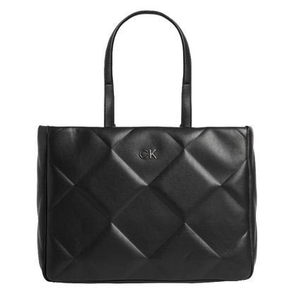 Calvin Klein Re-Lock Quilt Large Tote Bag Black K60K610761