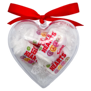 Valentine’s Love Heart Chocolates X4 in Transparent Heart Case