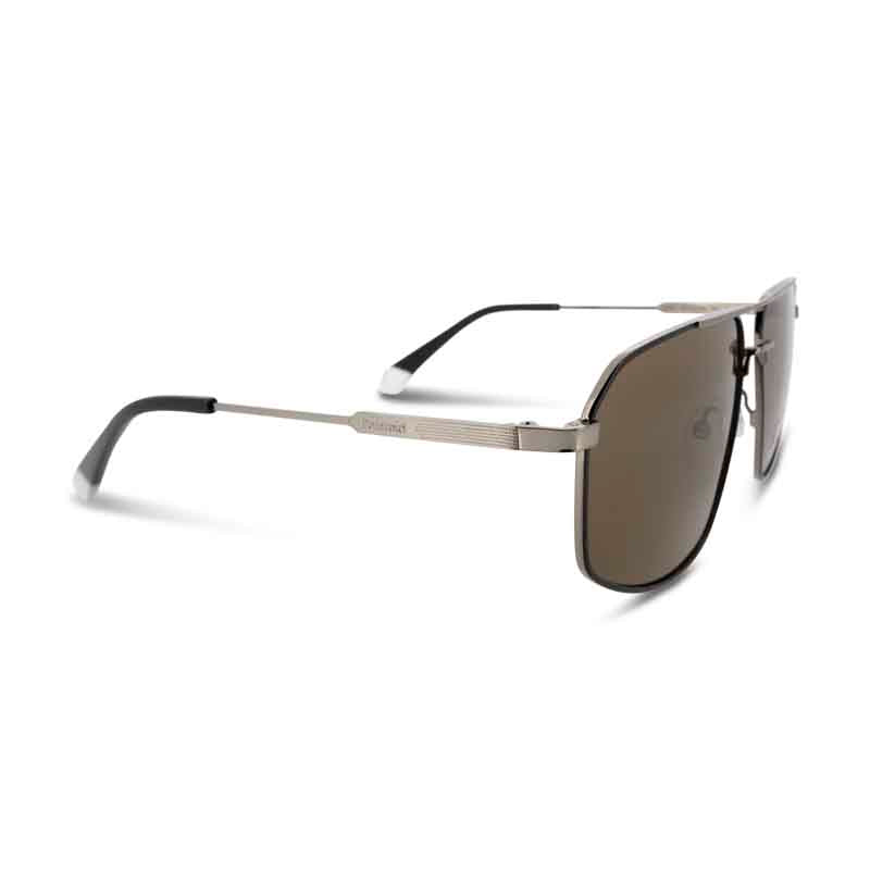Polaroid Ruthenium Black Brown Lens Men's Sunglasses PLD 4118 *EX DISPLAY*