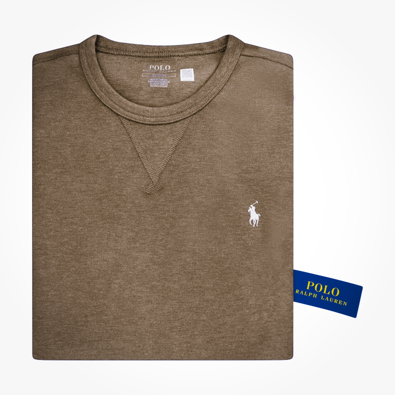 Ralph Lauren Polo Double Knit Sweatshirt Brown  Men's