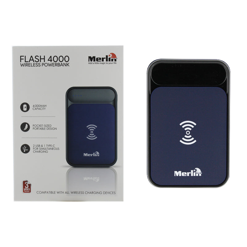 Merlin Flash 4000 Wireless Powerbank