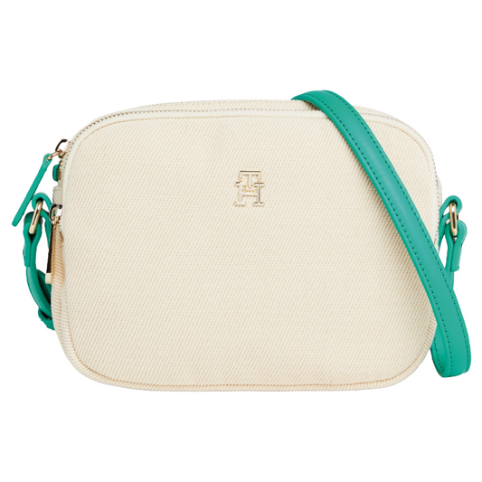 Tommy Hilfiger Poppy Canvas Crossover Bag Beige AW0AW16419
