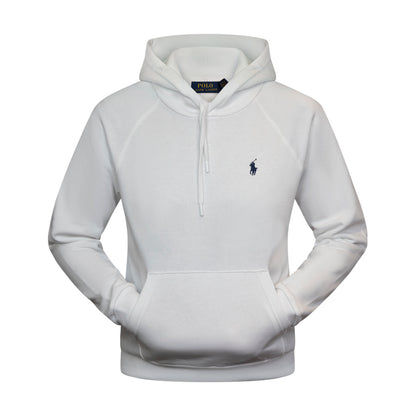  Ralph Lauren Polo Womens White Fleece Pullover Hoodie