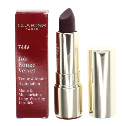 Clarins Joli Rouge Velvet Lipstick 744V Plum