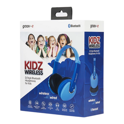 Groov-e Kidz Wireless DJ Style Bluetooth Headphones For Kids