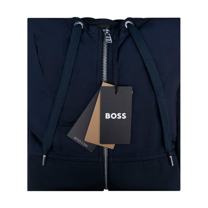 Hugo Boss Steele 406 Men's Full Zip Hoodie Dark Blue