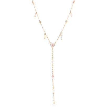 Swarovski Rose Gold Plated One Y Necklace 5439313