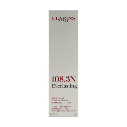 Clarins Everlasting Hydrating Matte Foundation 108.3N Organza 30ml