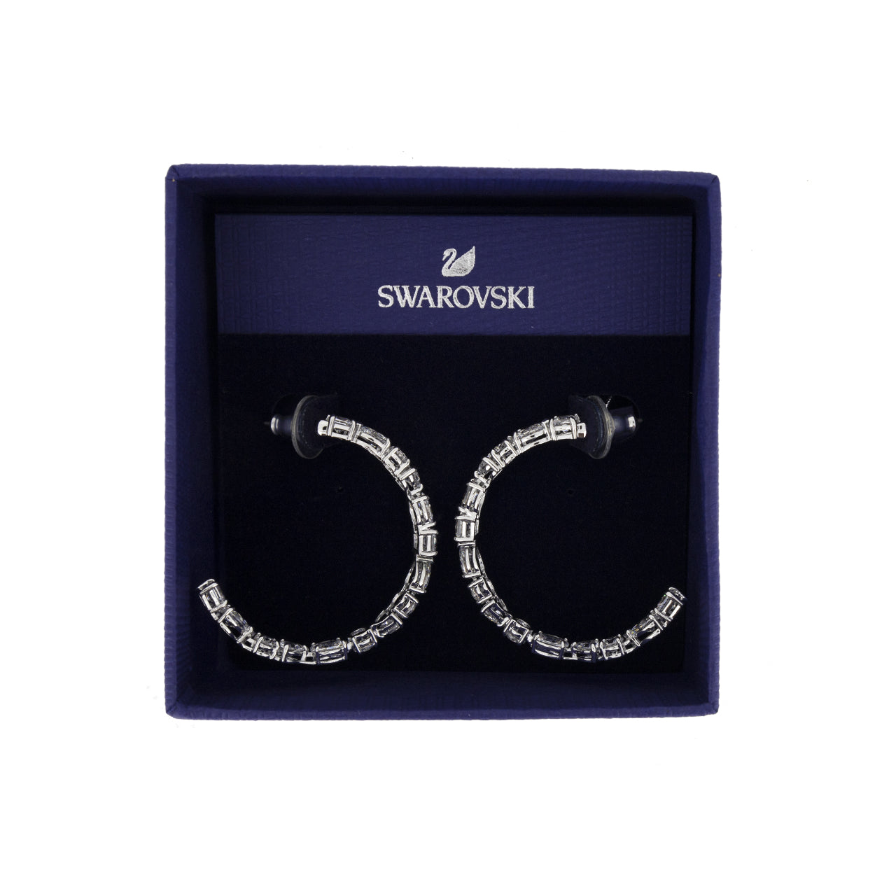 Swarovski Crystal Tennis Deluxe Hoop Earrings 5562128 