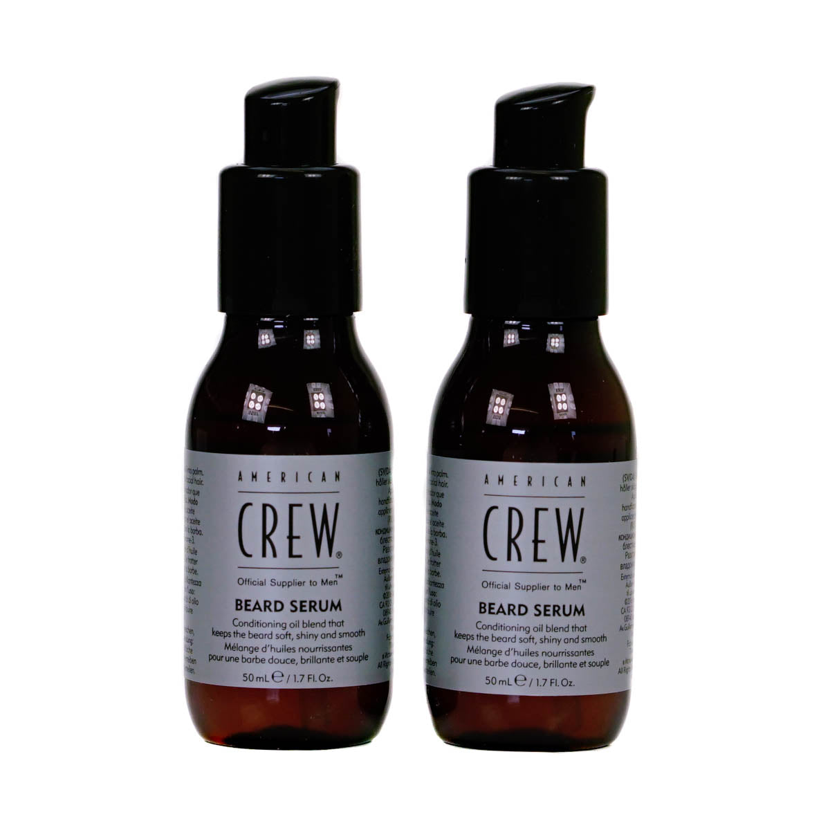 American Crew Beard Serum 50ml x 2 (Blemished Box)