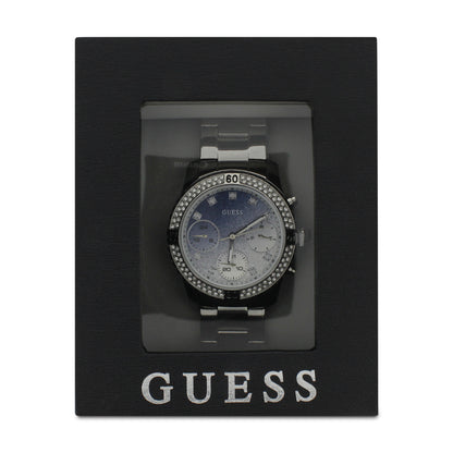 Guess Ladies Confetti Crystal Glitter Dial Watch W0774L6