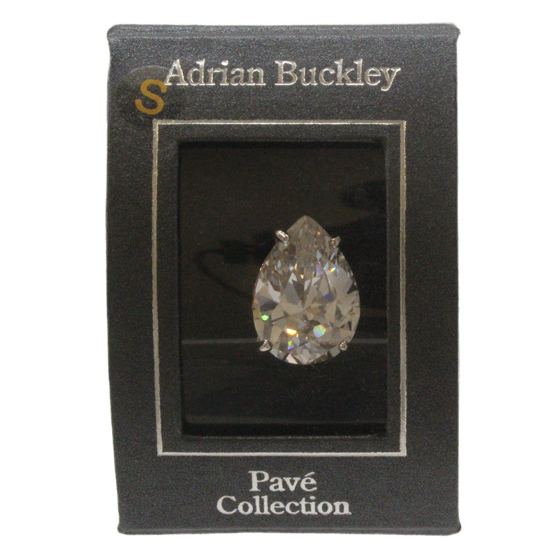 Adrian Buckley Pave Collection Teardrop Crystal Ring CZR337S