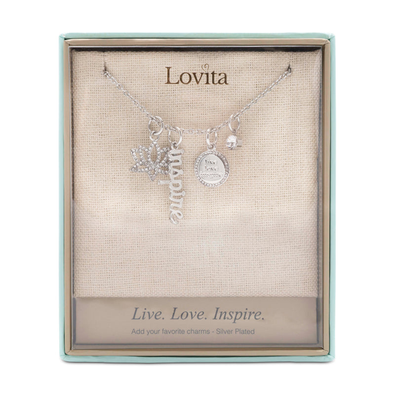 Lovita Silver Necklace Live, Love, Inspire