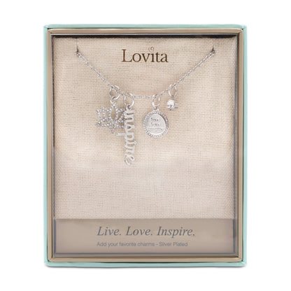 Lovita Silver Necklace Live, Love, Inspire