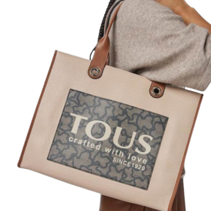 Tous Amaya K XL Shopping Shoulder Bag Beige 2001660243