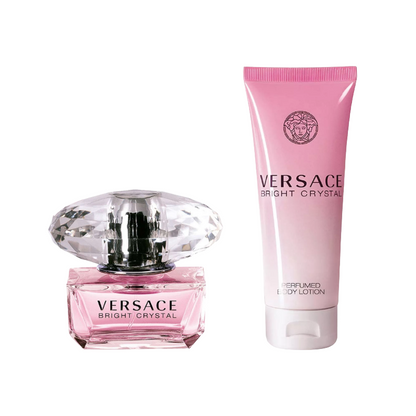 Versace Bright Crystal 50ml Eau De Toilette & Body Lotion Gift Set