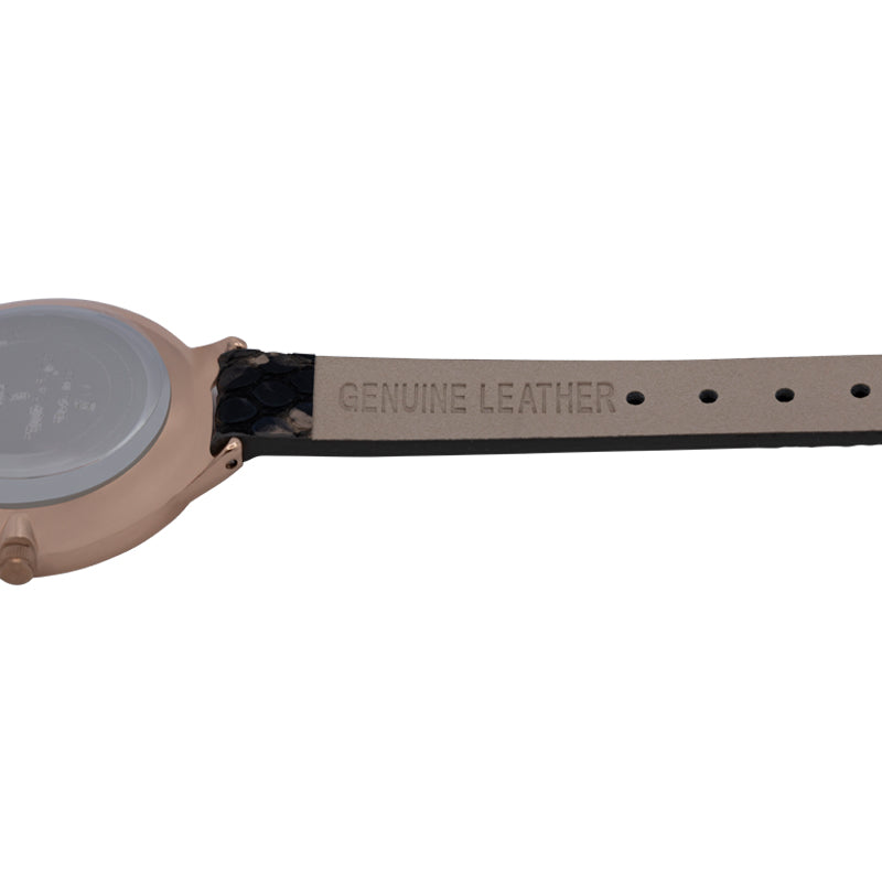 Temptation Rose Gold & Black Ladies Watch