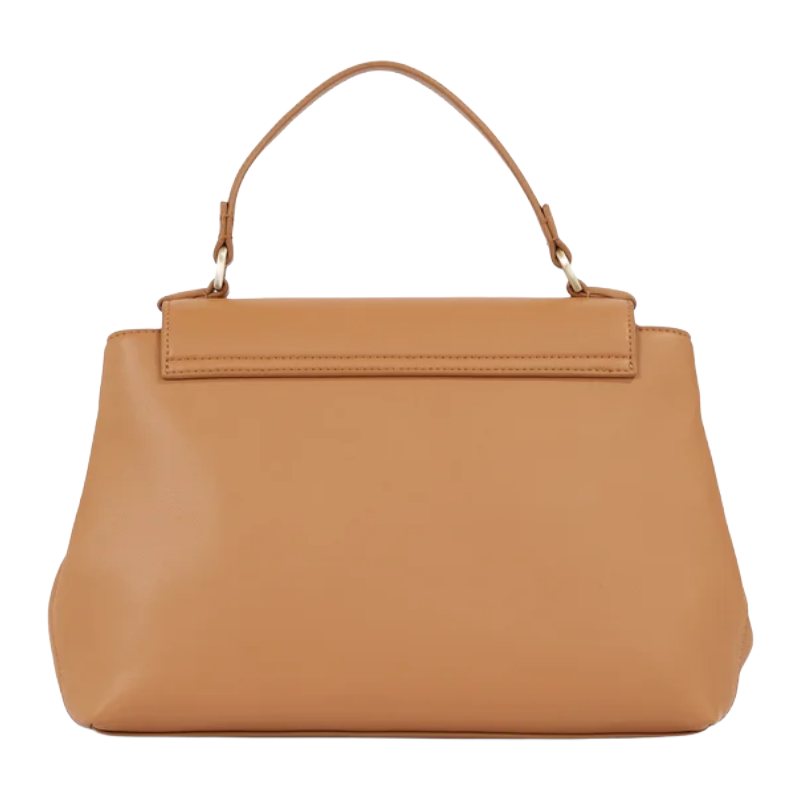 Calvin Klein Top Handle Tote Handbag Brown Sugar K60K611043