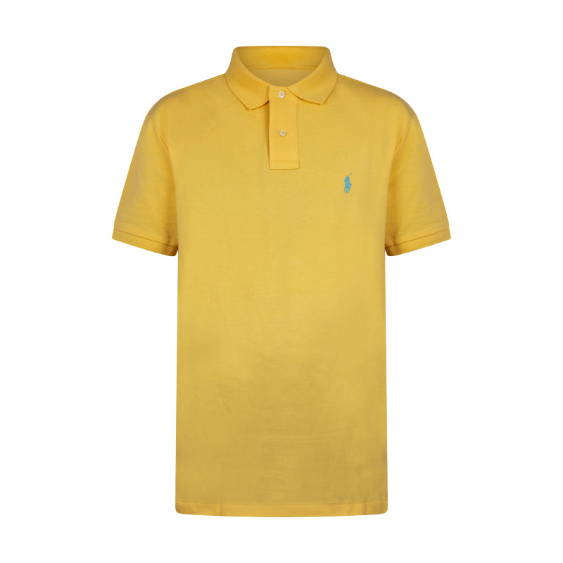 Ralph Lauren Cotton Polo Shirt Yellow Men's