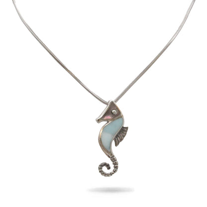 Marahlago Seahorse Necklace Larimar