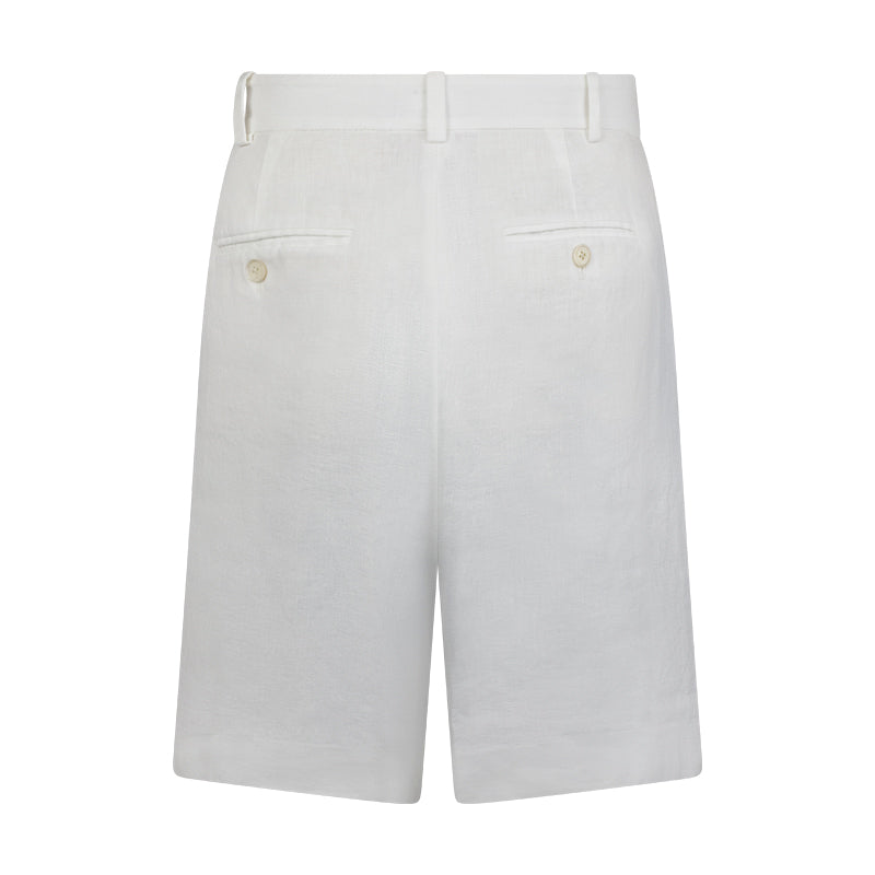 Ralph Lauren Linen-Blend High-Waisted Shorts