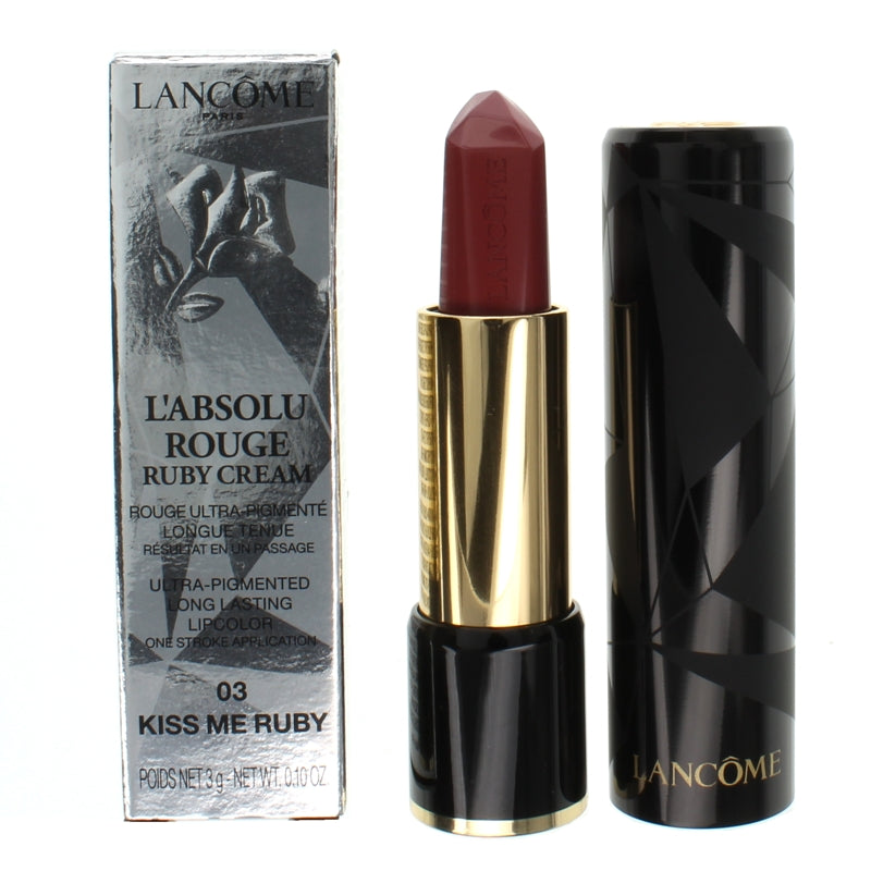 Lancome L'Absolu Rouge Ruby Cream Red Lipstick 03 Kiss Me Ruby