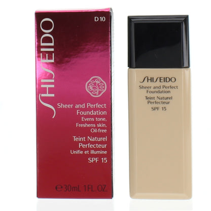 Shiseido Sheer and Perfect Foundation D10 Golden Brown